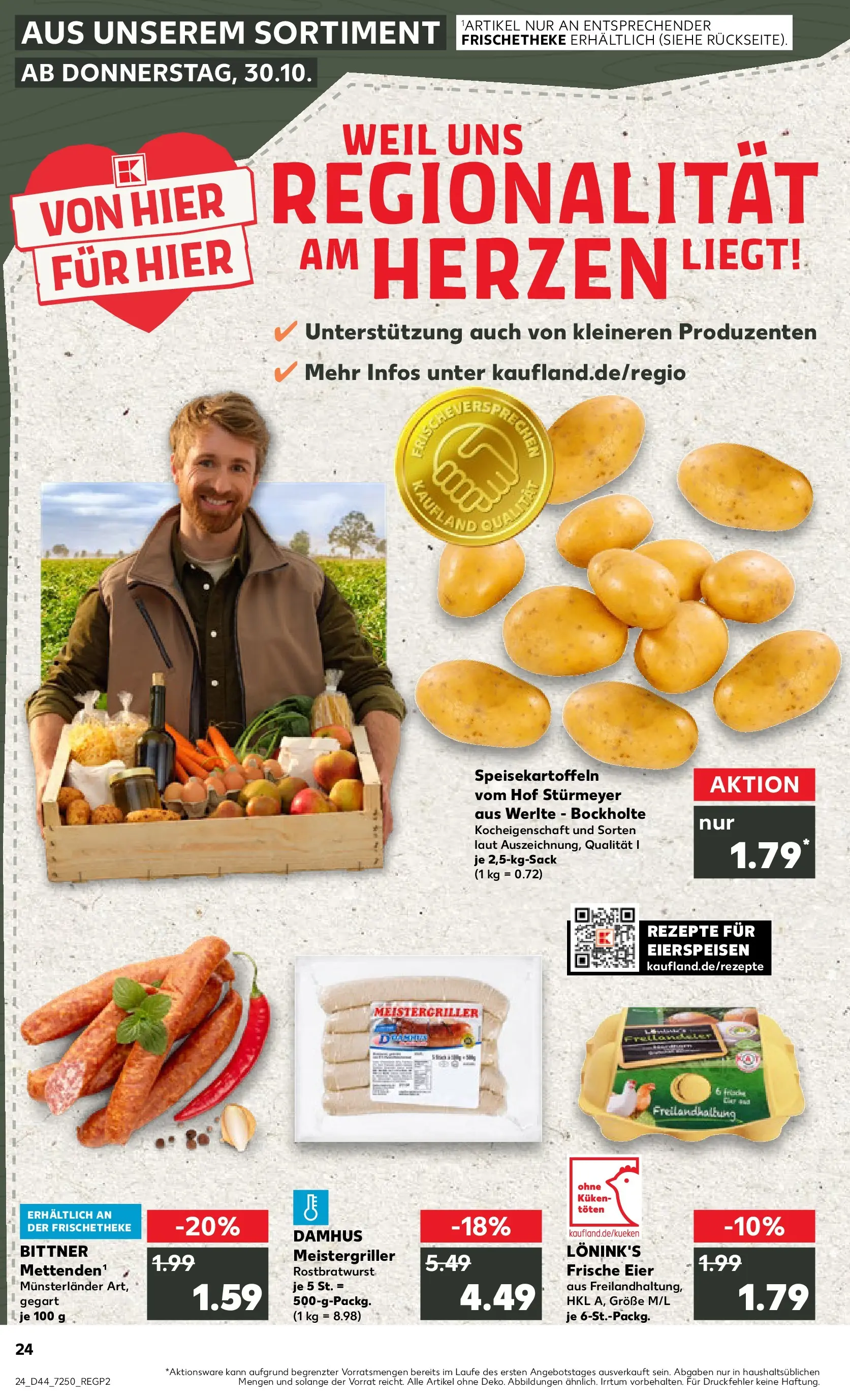 Prospekt Kaufland ab 30.10.2025 » Angebote und Werbung Online | Seite: 24 | Produkte: Eier Prospekt Kaufland ab 30.10.2025 » Angebote Online zum Blättern | Seite: 24 | Produkte: Eier