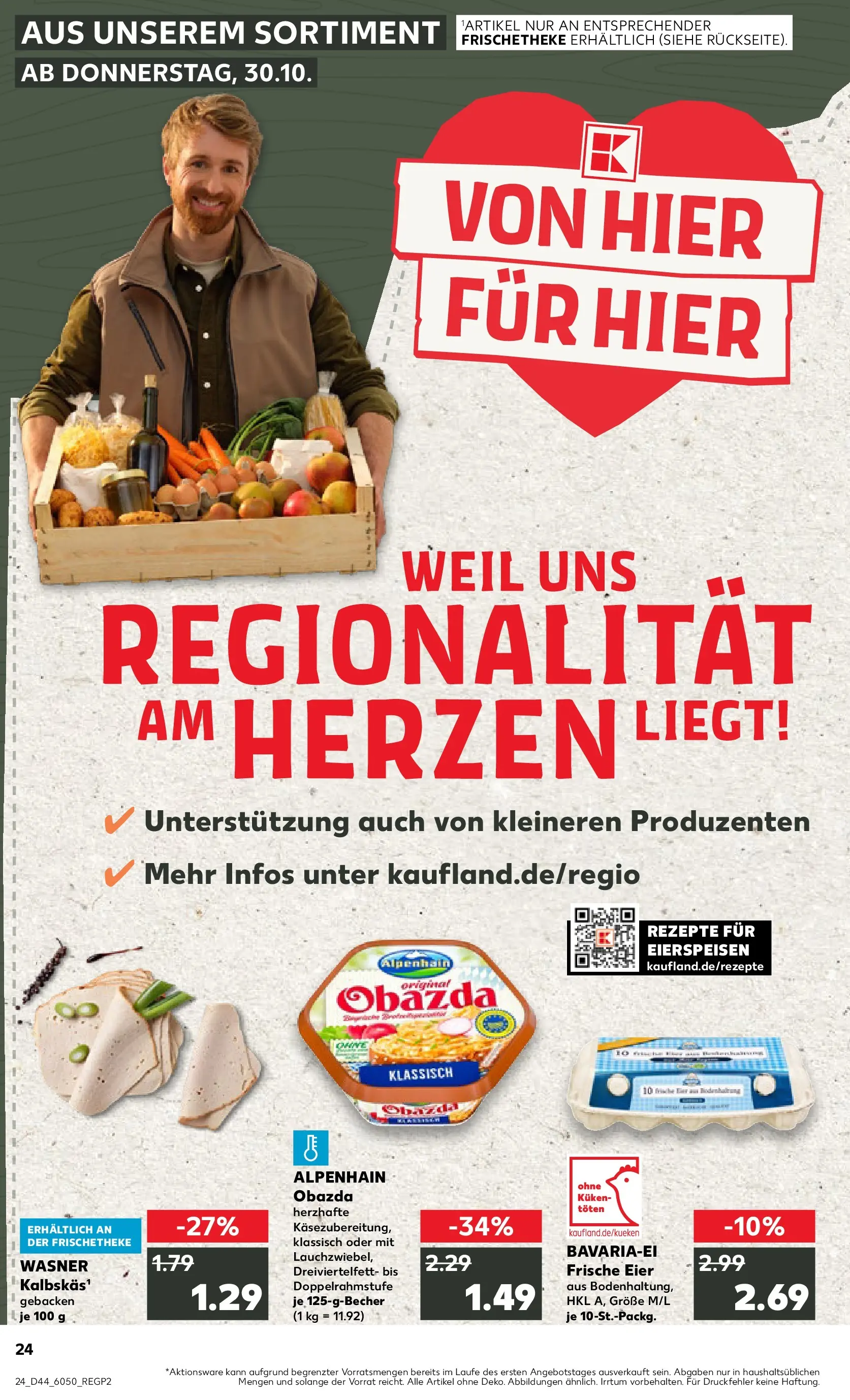 Prospekt Kaufland ab 30.10.2025 » Angebote Online zum Blättern | Seite: 24 | Produkte: Eier