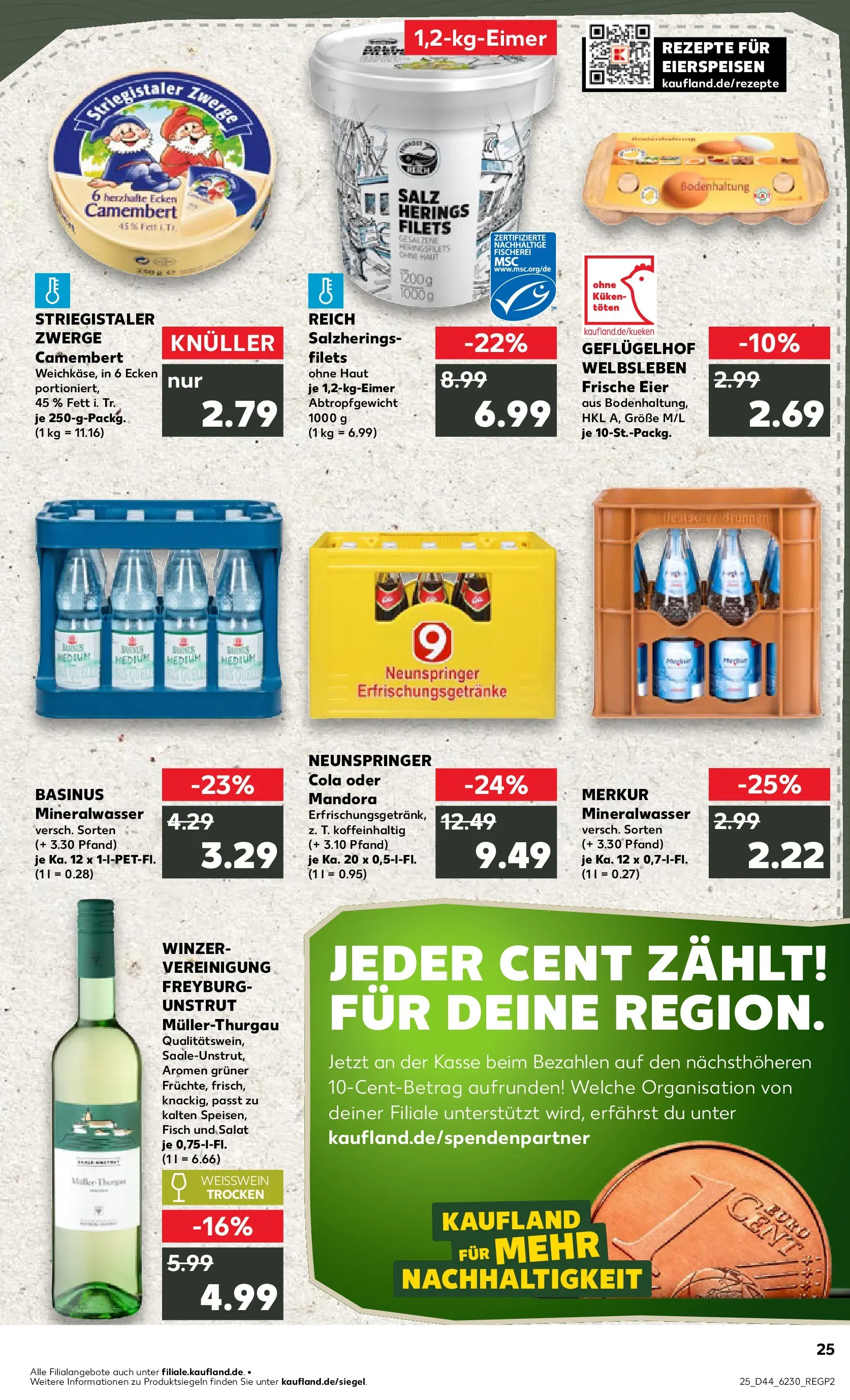 Prospekt Kaufland ab 30.10.2025 » Angebote und Werbung Online | Seite: 25 | Produkte: Cola, Eier, Weißwein, Mineralwasser Prospekt Kaufland ab 30.10.2025 » Angebote Online zum Blättern | Seite: 25 | Produkte: Cola, Eier, Weißwein, Mineralwasser