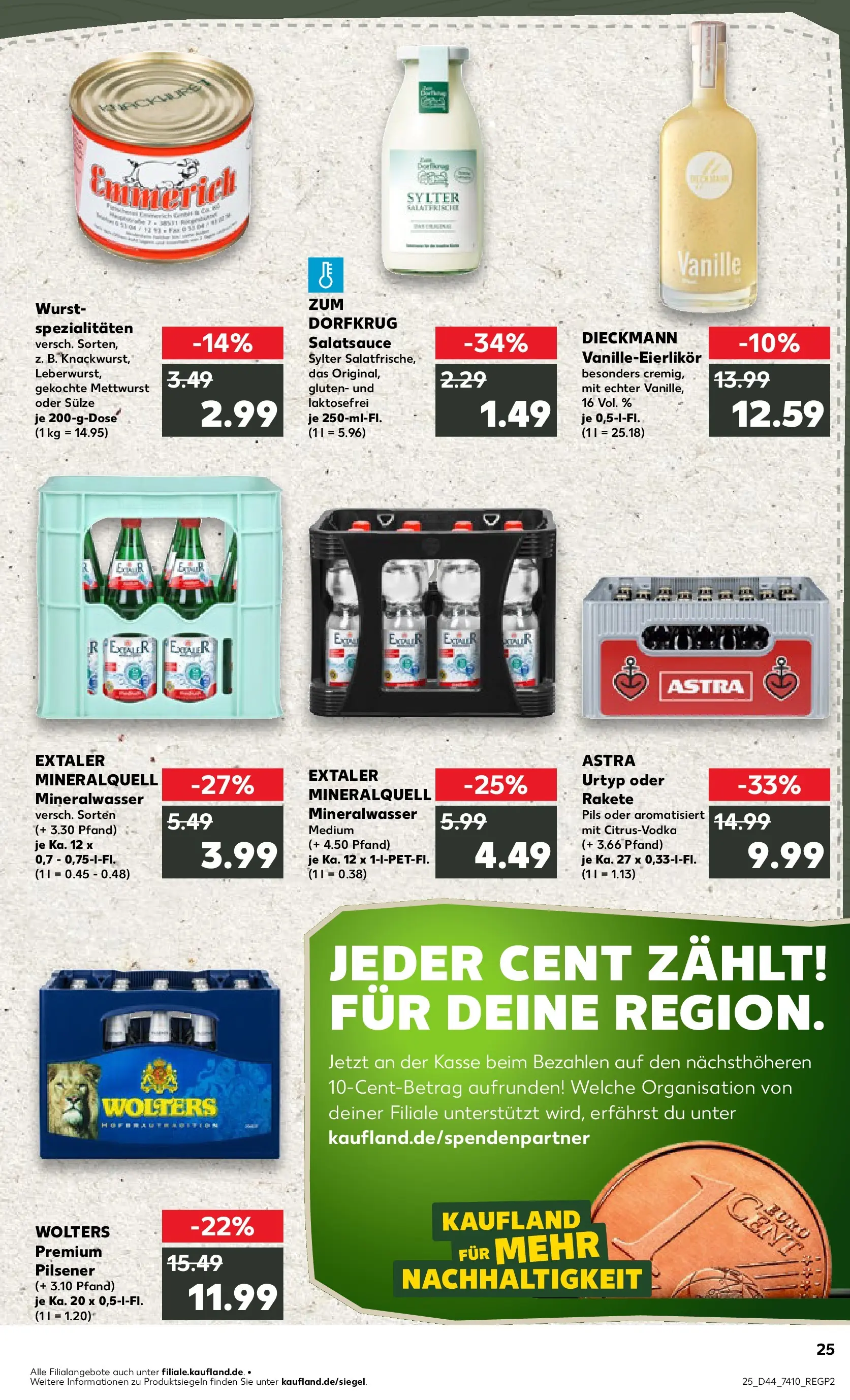 Prospekt Kaufland ab 30.10.2025 » Angebote und Werbung Online | Seite: 25 | Produkte: Pils, Dressing, Mineralwasser, Wurst Prospekt Kaufland ab 30.10.2025 » Angebote Online zum Blättern | Seite: 25 | Produkte: Pils, Dressing, Mineralwasser, Wurst