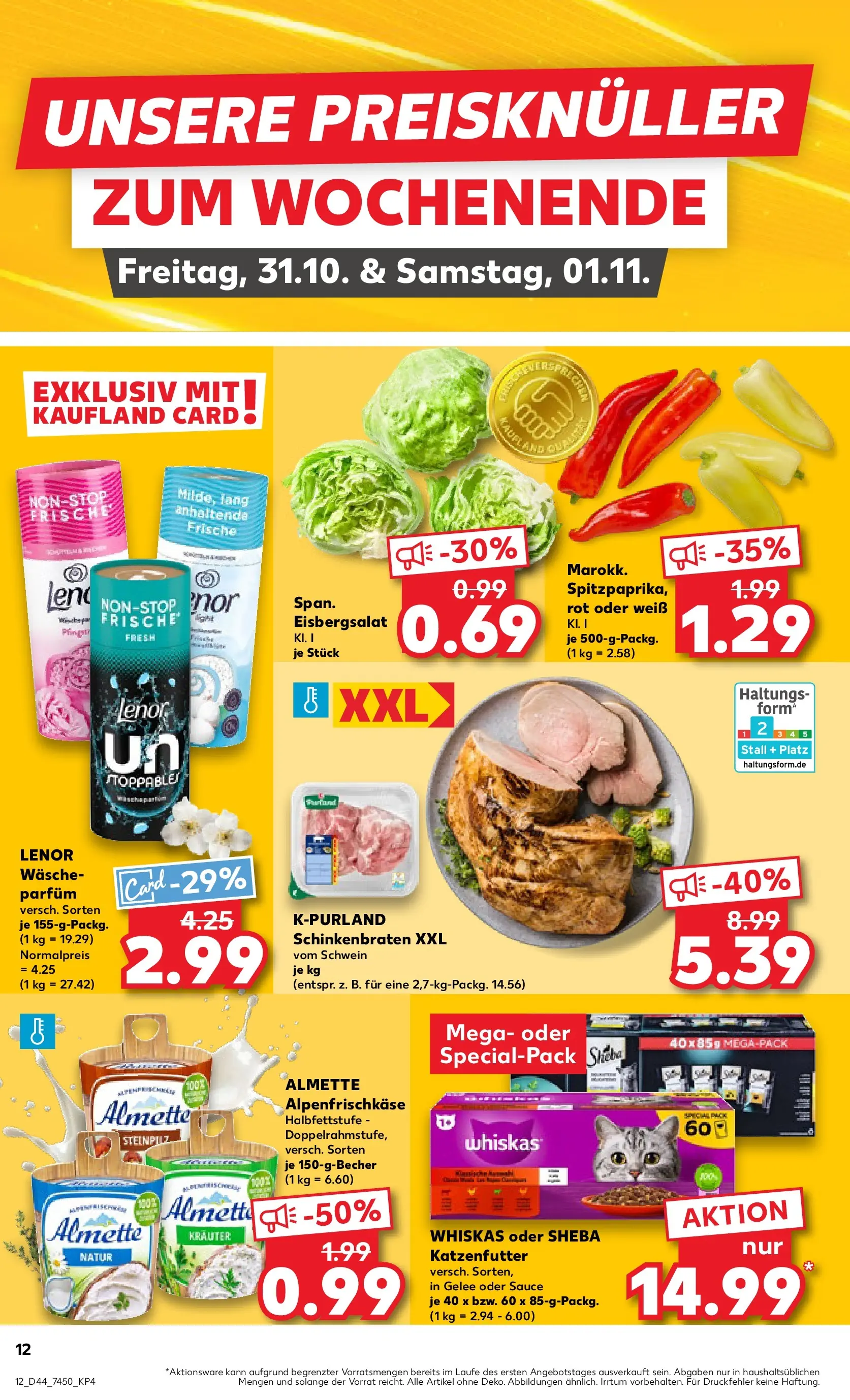 Prospekt Kaufland ab 30.10.2025 » Angebote und Werbung Online | Seite: 12 | Produkte: Lenor, Sheba, Katzenfutter, Parfüm Prospekt Kaufland ab 30.10.2025 » Angebote Online zum Blättern | Seite: 12 | Produkte: Lenor, Sheba, Katzenfutter, Parfüm