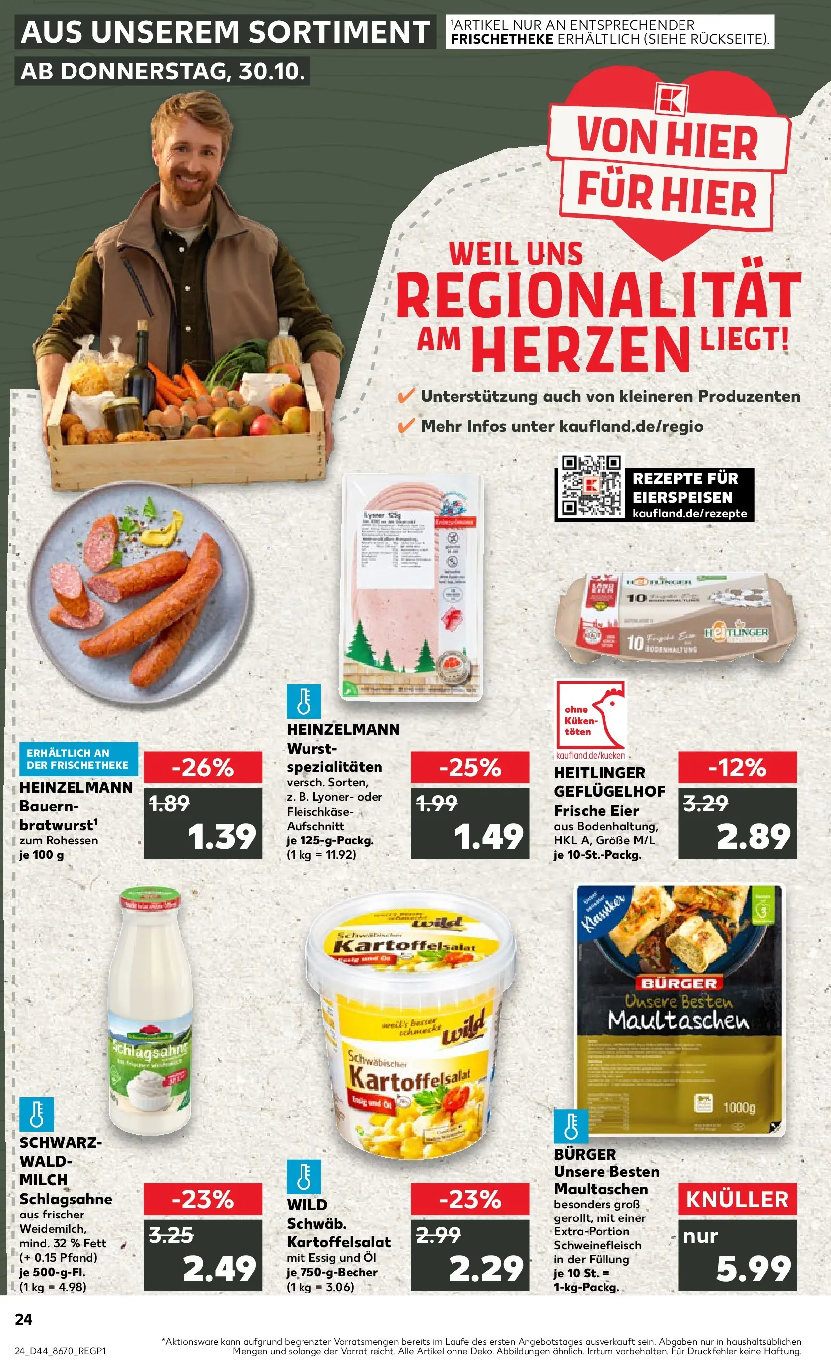 Prospekt Kaufland ab 29.10.2025 » Angebote und Werbung Online | Seite: 24 Prospekt Kaufland ab 29.10.2025 » Angebote Online zum Blättern | Seite: 24
