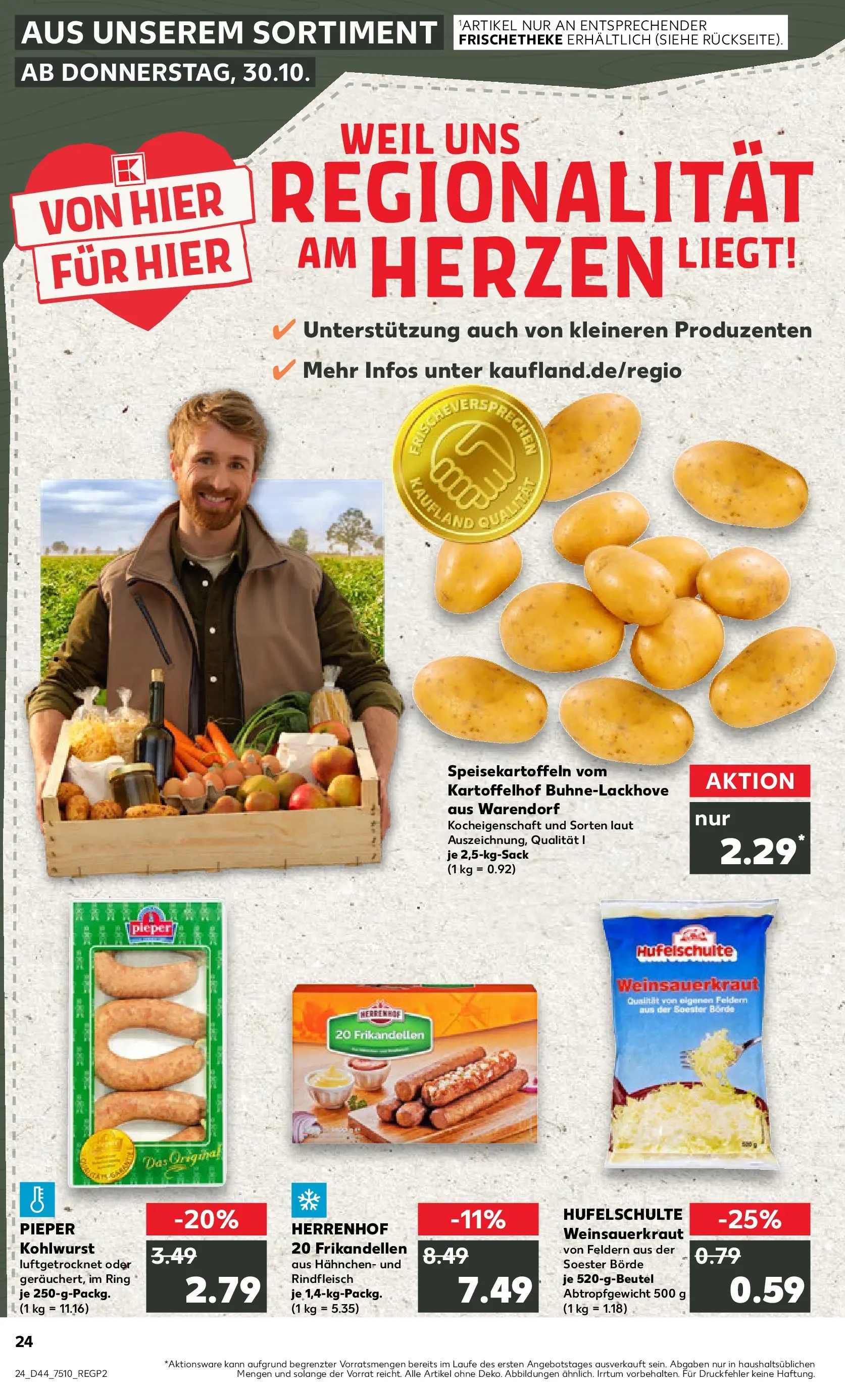 Prospekt Kaufland ab 29.10.2025 » Angebote und Werbung Online | Seite: 24 Prospekt Kaufland ab 29.10.2025 » Angebote Online zum Blättern | Seite: 24