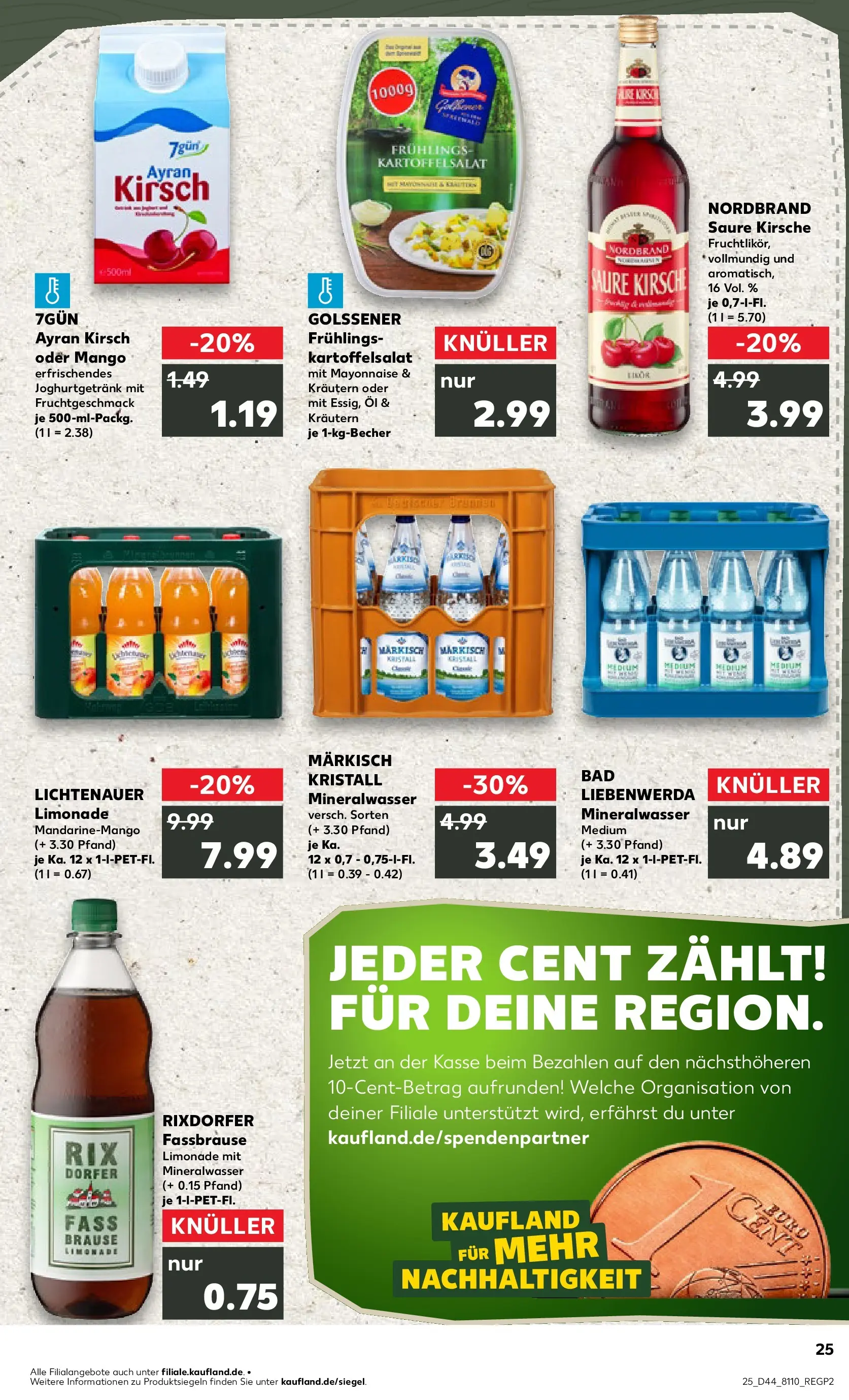 Prospekt Kaufland ab 30.10.2025 » Angebote Online zum Blättern | Seite: 25 | Produkte: Bad, Limonade, Mayonnaise, Fassbrause