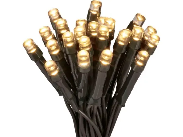 LED-Lichterkette 240 LEDs Warmweiß in Kunststoffbox Schwarzes Kabel 22,92 m