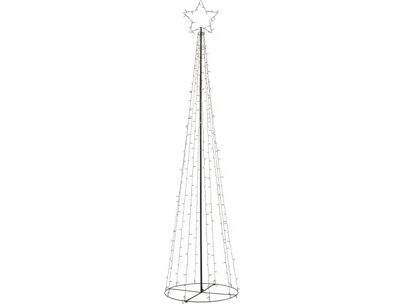 LED-Fahnenmast mit Stern Ø 70 cm x 300 cm