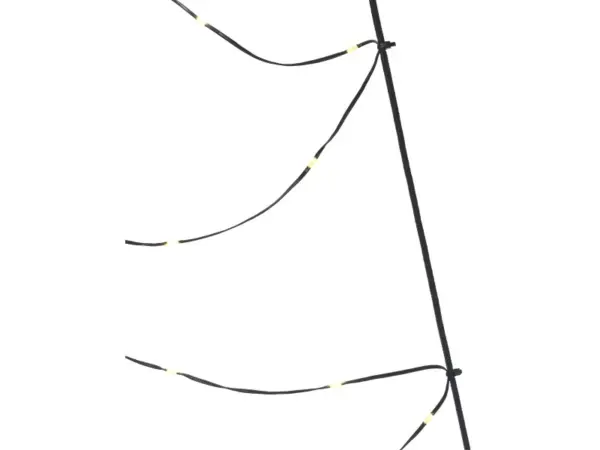 LED-Lichternetz 88 LEDs Warmweiß Dreieck 180 cm x 80 cm