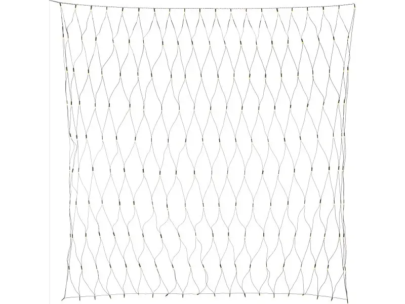 LED-Lichternetz 200 LEDs Warmweiß Grünes Kabel 2 m x 2 m