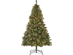 Kunsttanne Tramso mit LED-Beleuchtung 215 cm Ø 127 cm Grün