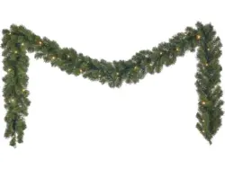 Künstliche Tannengirlande Tramso 270 cm 25 LED Warm-/ Kaltweiß Indoor & Outdoor