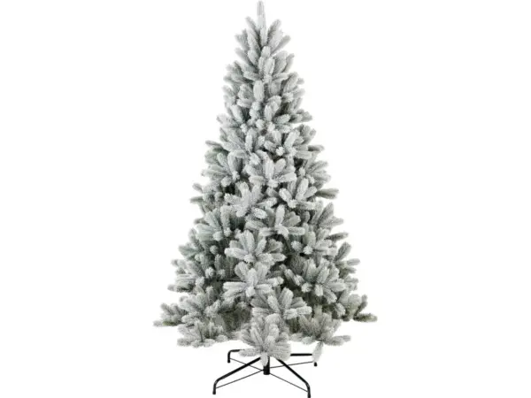 Kunsttanne Nagano mit Kunstschnee Ø 108 cm x 180 cm Weiß