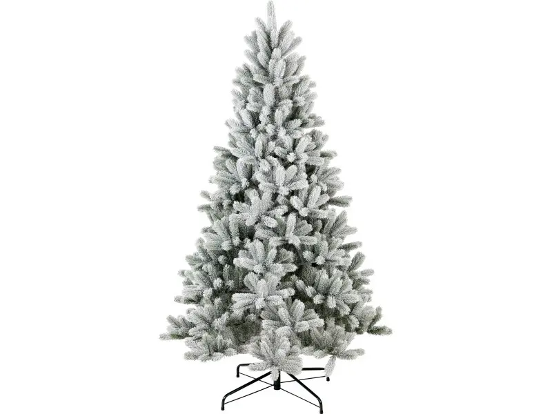 Kunsttanne Nagano mit Kunstschnee Ø 108 cm x 180 cm Weiß