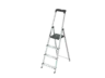 Casa Si Klapptrittleiter Casa Step 4 Stufen 145 cm x 43 cm x 12 cm Silber