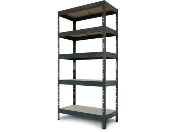 Ar Shelving Schwerlast-Steckregal Rivet M 180cm x 90 cm x 40cm 5B Anthrazit FSC®