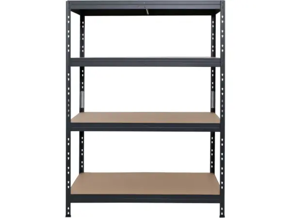 Ar Shelving Schwerlast-Steckregal Rivet L 180cm x 120cm x 45cm 4B Anthrazit FSC®