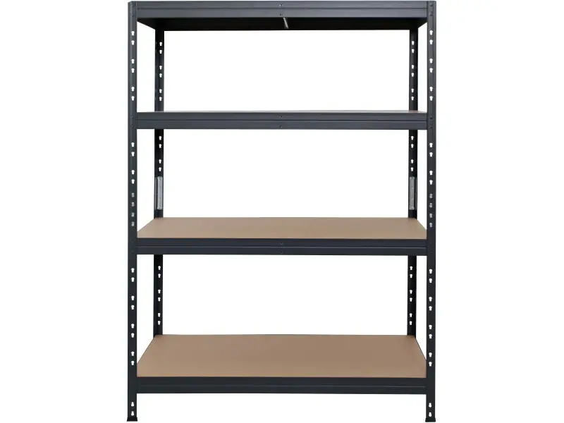 Ar Shelving Schwerlast-Steckregal Rivet L 180cm x 120cm x 45cm 4B Anthrazit FSC®