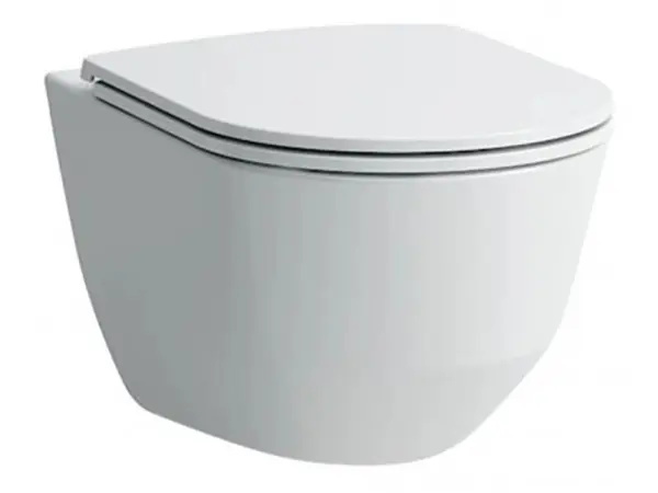 Laufen Wand-WC-Set Pro Schlank Abgang Waagerecht inkl. WC-Sitz Weiß