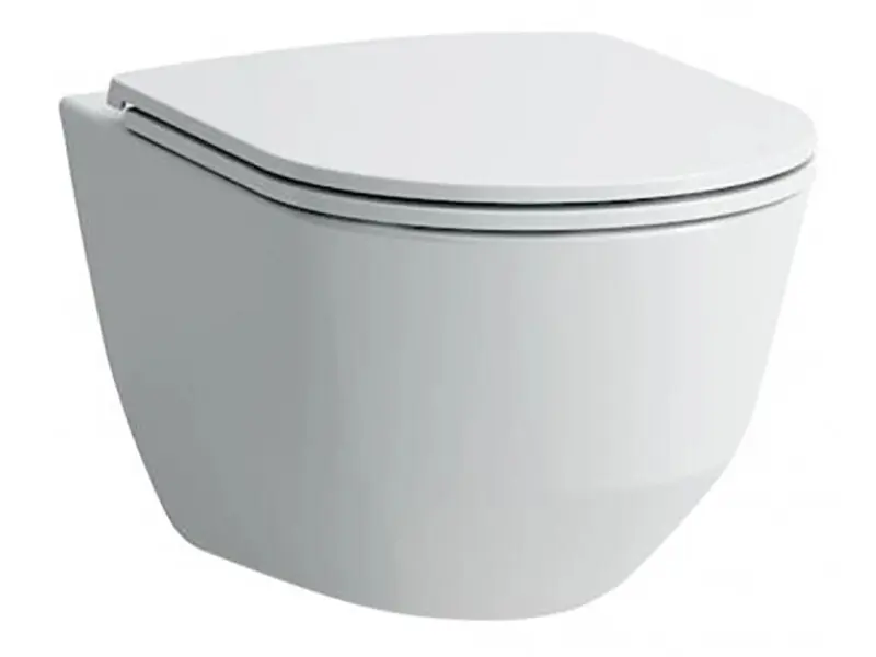 Laufen Wand-WC-Set Pro Schlank Abgang Waagerecht inkl. WC-Sitz Weiß