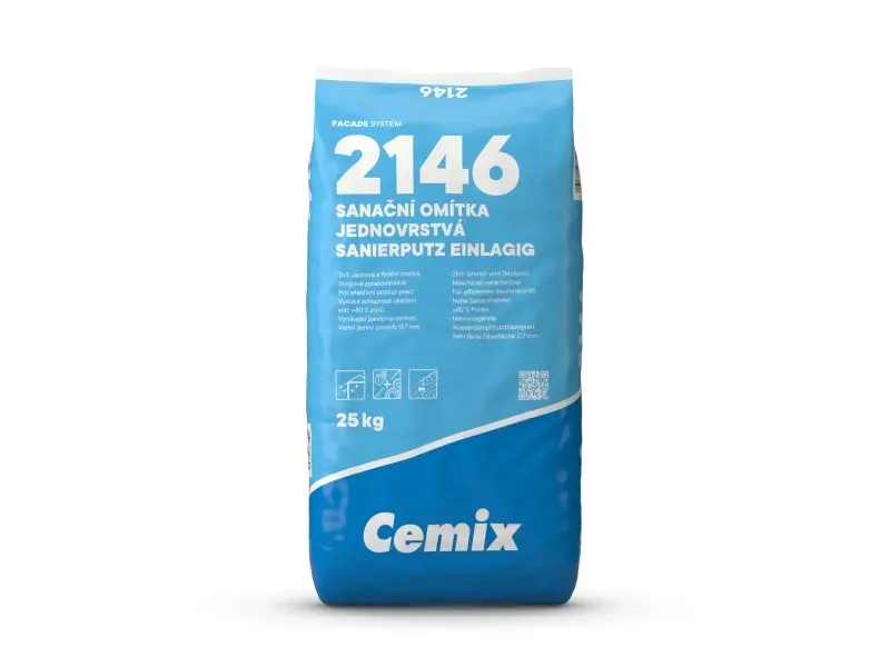 Cemix Sanierputz 2146 Einlagig Ink. Trass 25 kg