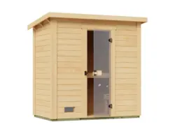 Weka Premium-Saunahaus „Kaapi 1 Natur“