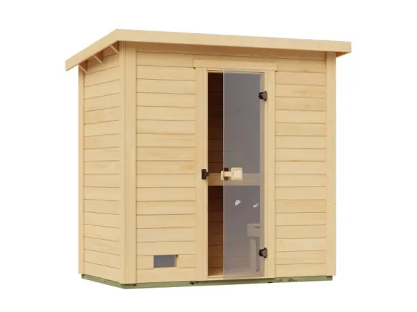 Weka Premium-Saunahaus „Kaapi 1 Natur“