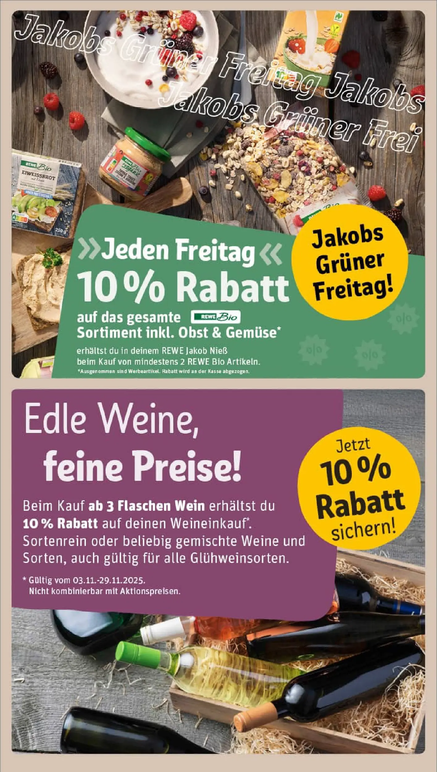 REWE Prospekt ab 02.11.2025 zum Blättern » Angebote | Seite: 23 | Produkte: Obst, Wein