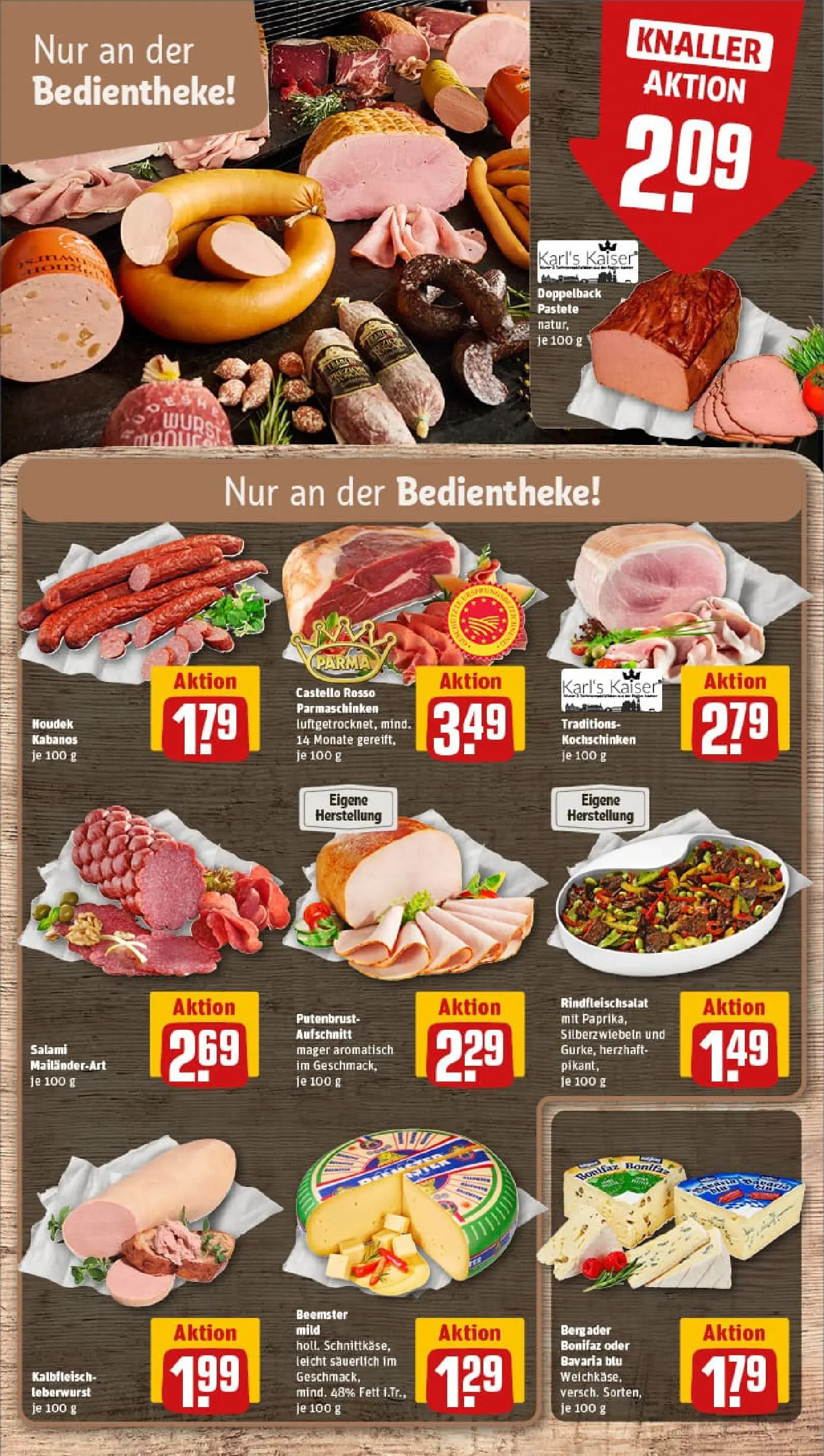 REWE Prospekt ab 02.11.2025 zum Blättern » Angebote | Seite: 9 | Produkte: Paprika, Wurst, Salami