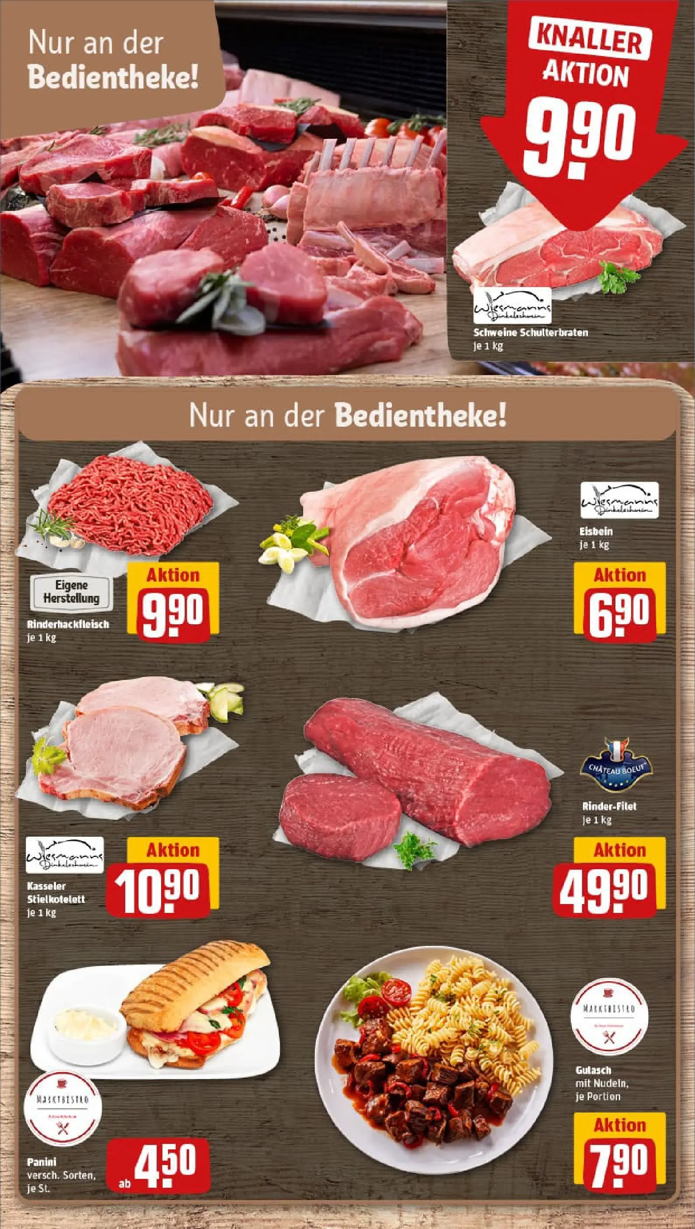 REWE Prospekt ab 02.11.2025 zum Blättern » Angebote | Seite: 8 | Produkte: Rinderfilet, Gulasch, Pasta, Nudeln