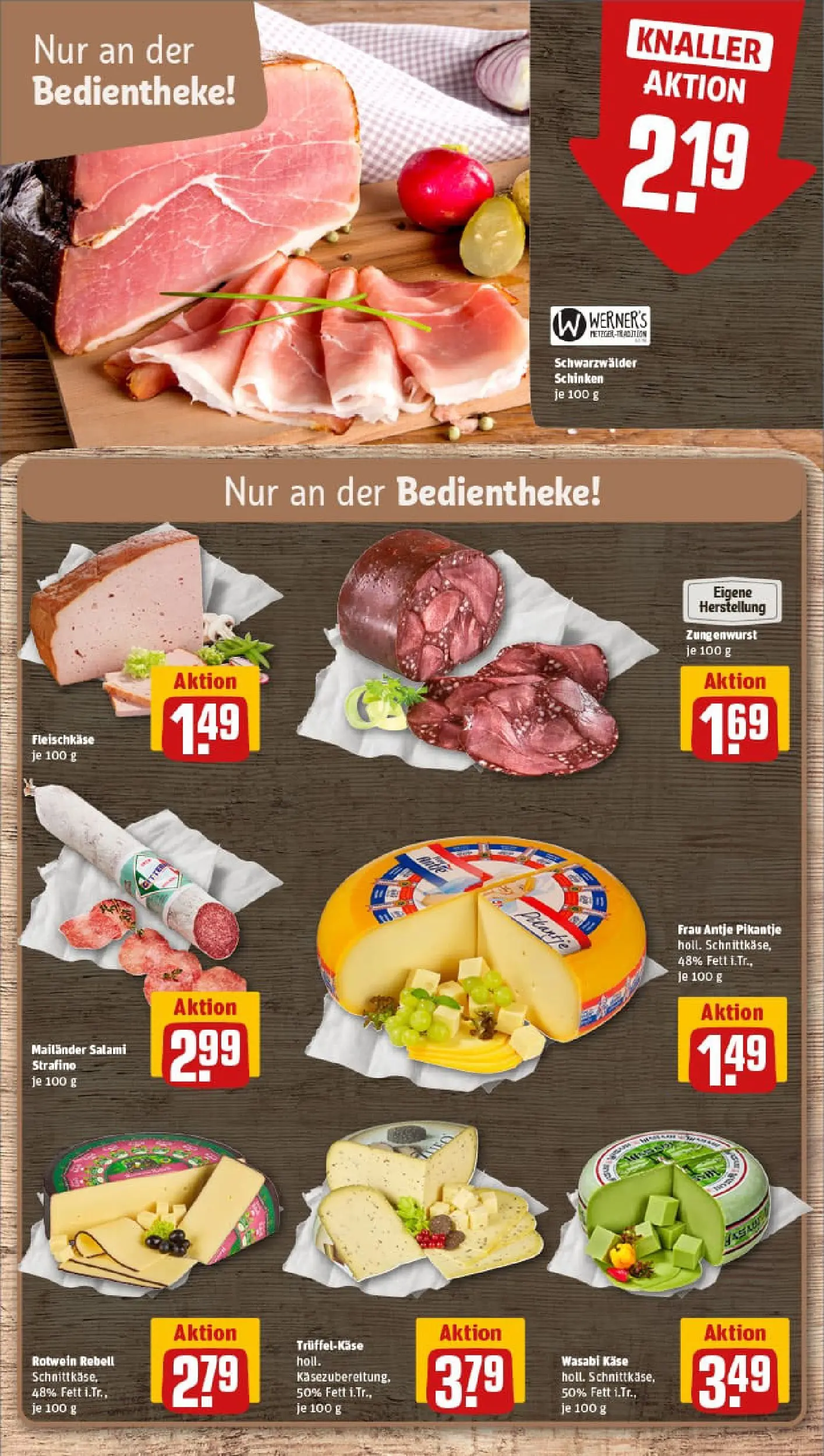 REWE Prospekt ab 02.11.2025 zum Blättern » Angebote | Seite: 9 | Produkte: Käse, Rotwein, Salami, Schinken