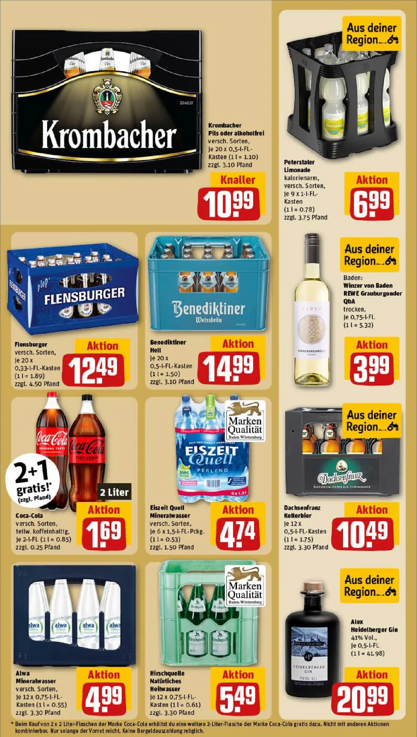 REWE Prospekt ab 02.11.2025 zum Blättern » Angebote | Seite: 18 | Produkte: Cola, Pils, Mineralwasser, Flensburger