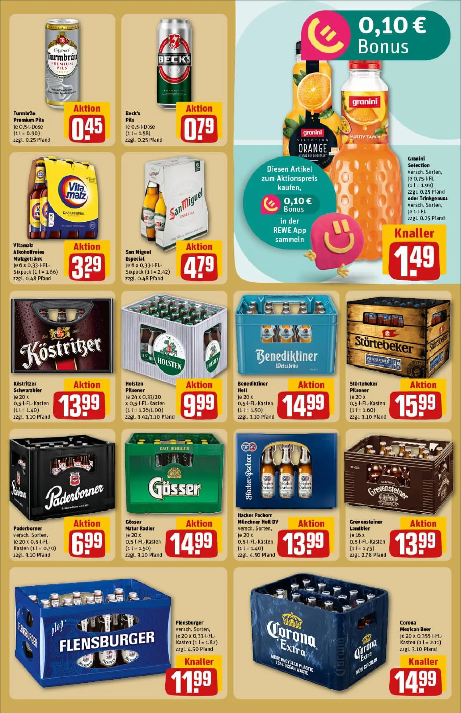 REWE Prospekt ab 02.11.2025 zum Blättern » Angebote | Seite: 21 | Produkte: Kostritzer, Holsten, Benediktiner hell, Radler