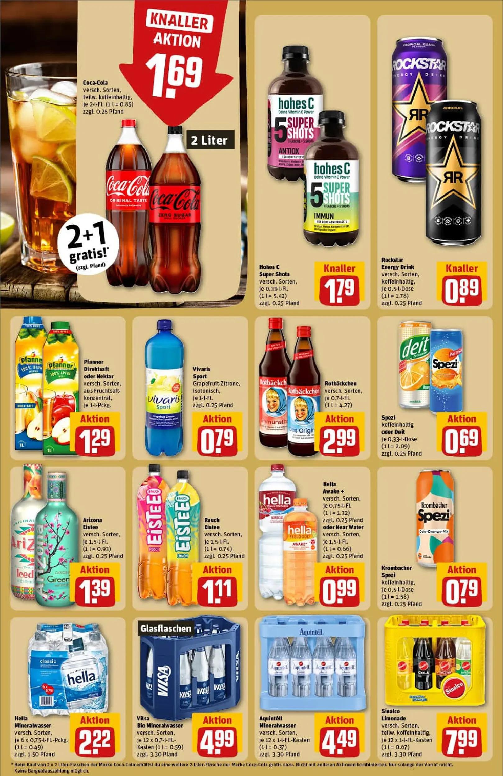 REWE Prospekt ab 02.11.2025 zum Blättern » Angebote | Seite: 20 | Produkte: Sinalco, Rockstar, Hella, Hohes c