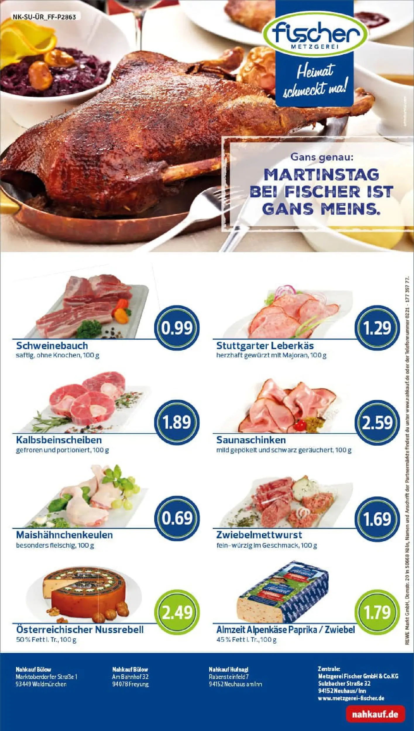 REWE Prospekt ab 02.11.2025 zum Blättern » Angebote | Seite: 12 | Produkte: Schweinebauch, Paprika