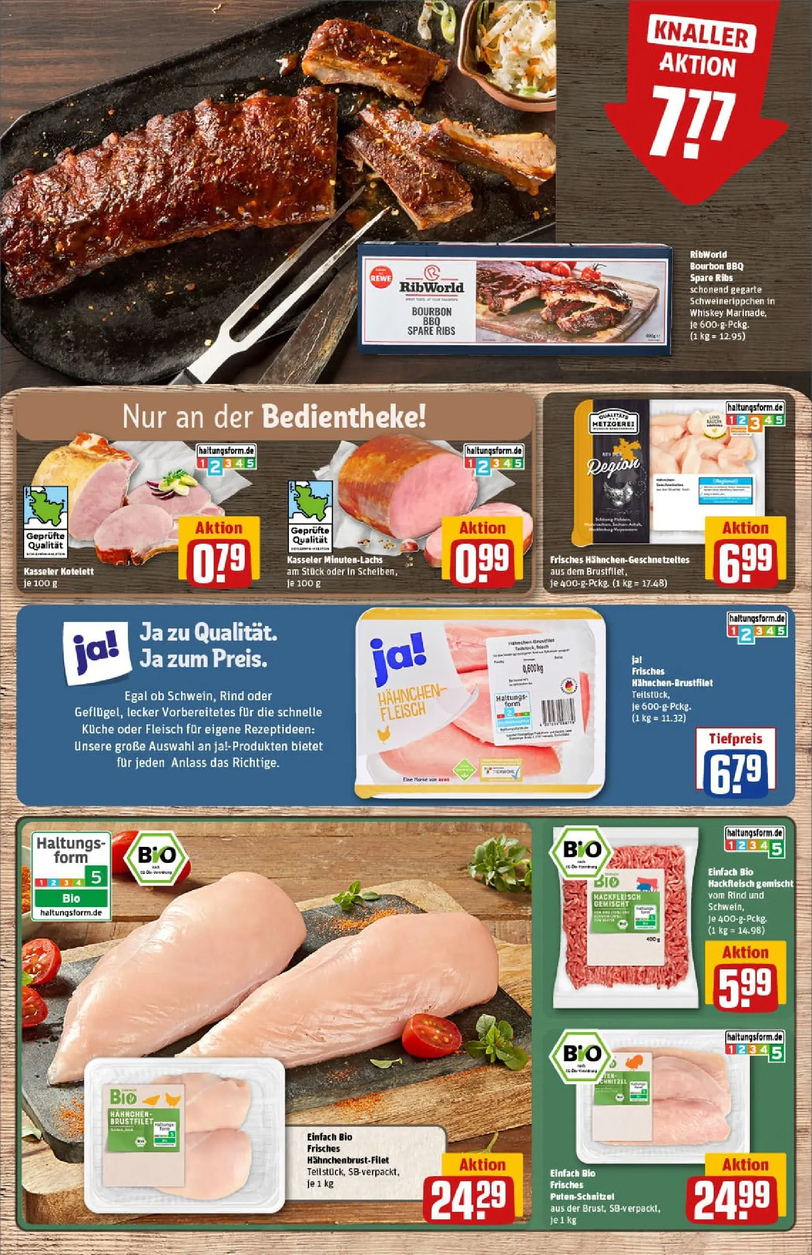 REWE Prospekt ab 02.11.2025 zum Blättern » Angebote | Seite: 9 | Produkte: Hahnchen, Küche, Whiskey, Hackfleisch