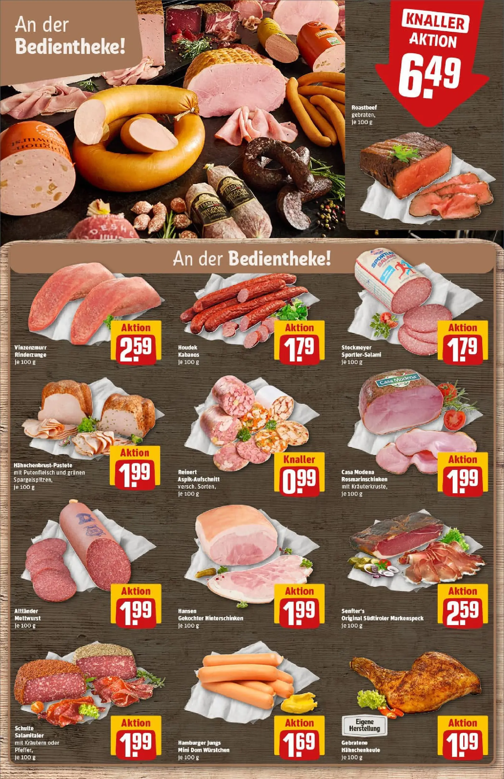 REWE Prospekt ab 02.11.2025 zum Blättern » Angebote | Seite: 10 | Produkte: Roastbeef, Salami