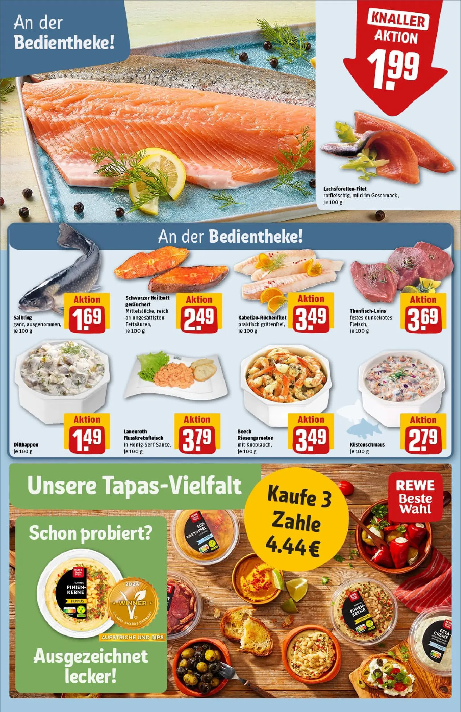 REWE Prospekt ab 02.11.2025 zum Blättern » Angebote | Seite: 12 | Produkte: Feta, Creme, Dill