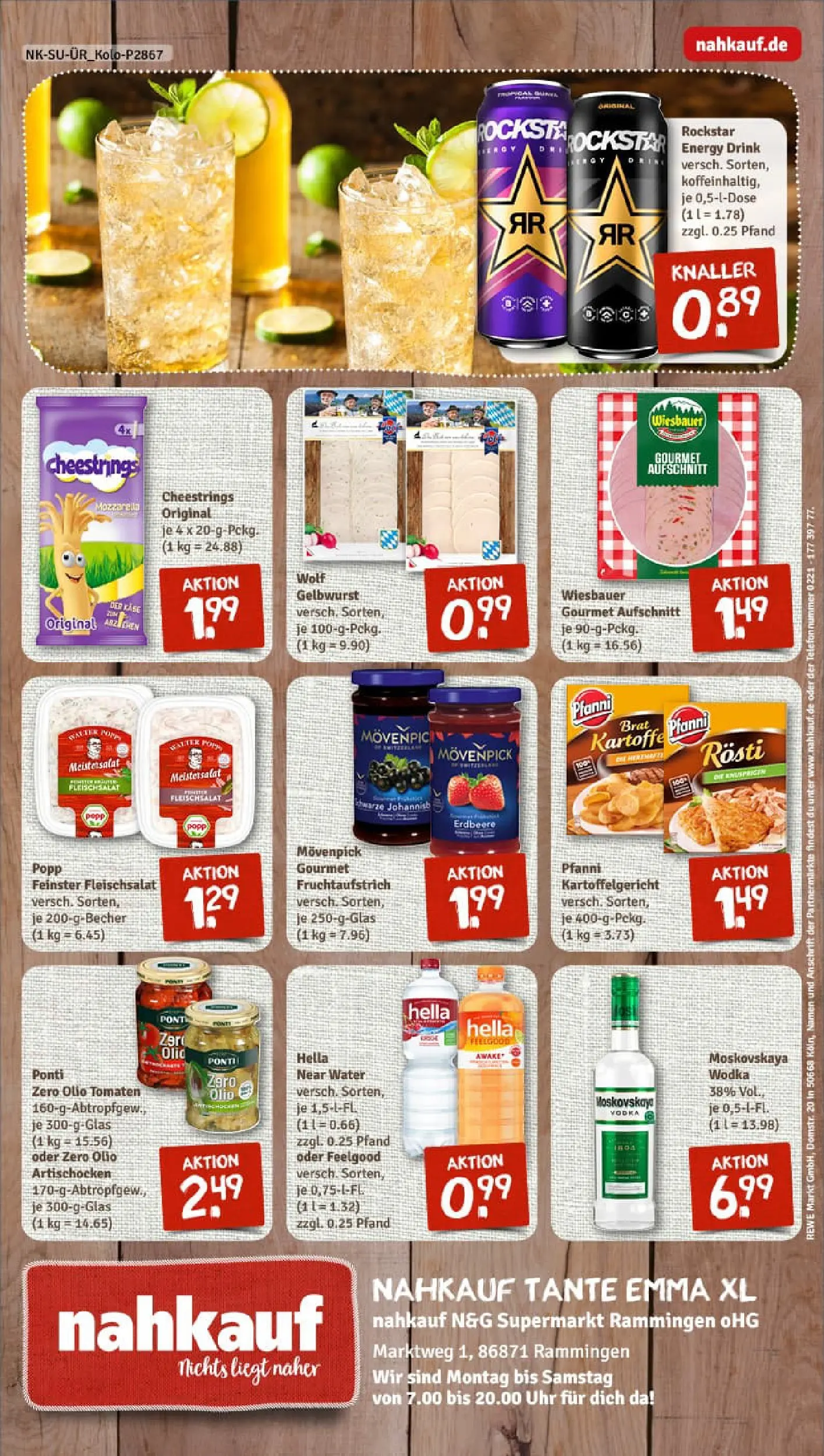 REWE Prospekt ab 02.11.2025 zum Blättern » Angebote | Seite: 12 | Produkte: Mozzarella, Rockstar, Tomaten, Uhr