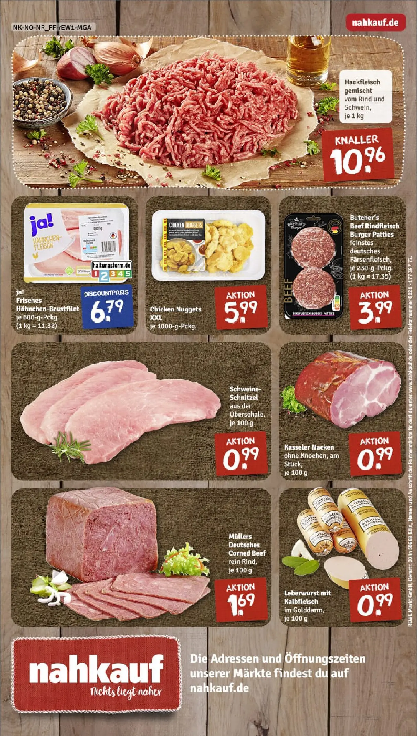 REWE Prospekt ab 02.11.2025 zum Blättern » Angebote | Seite: 16 | Produkte: Schnitzel, Kasseler nacken, Rindfleisch, Fleisch