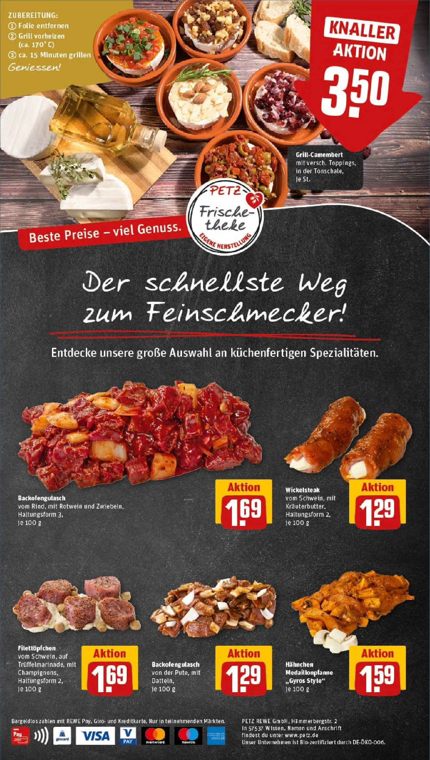 REWE Prospekt ab 02.11.2025 zum Blättern » Angebote | Seite: 2 | Produkte: Grill, Hahnchen, Rotwein, Steak