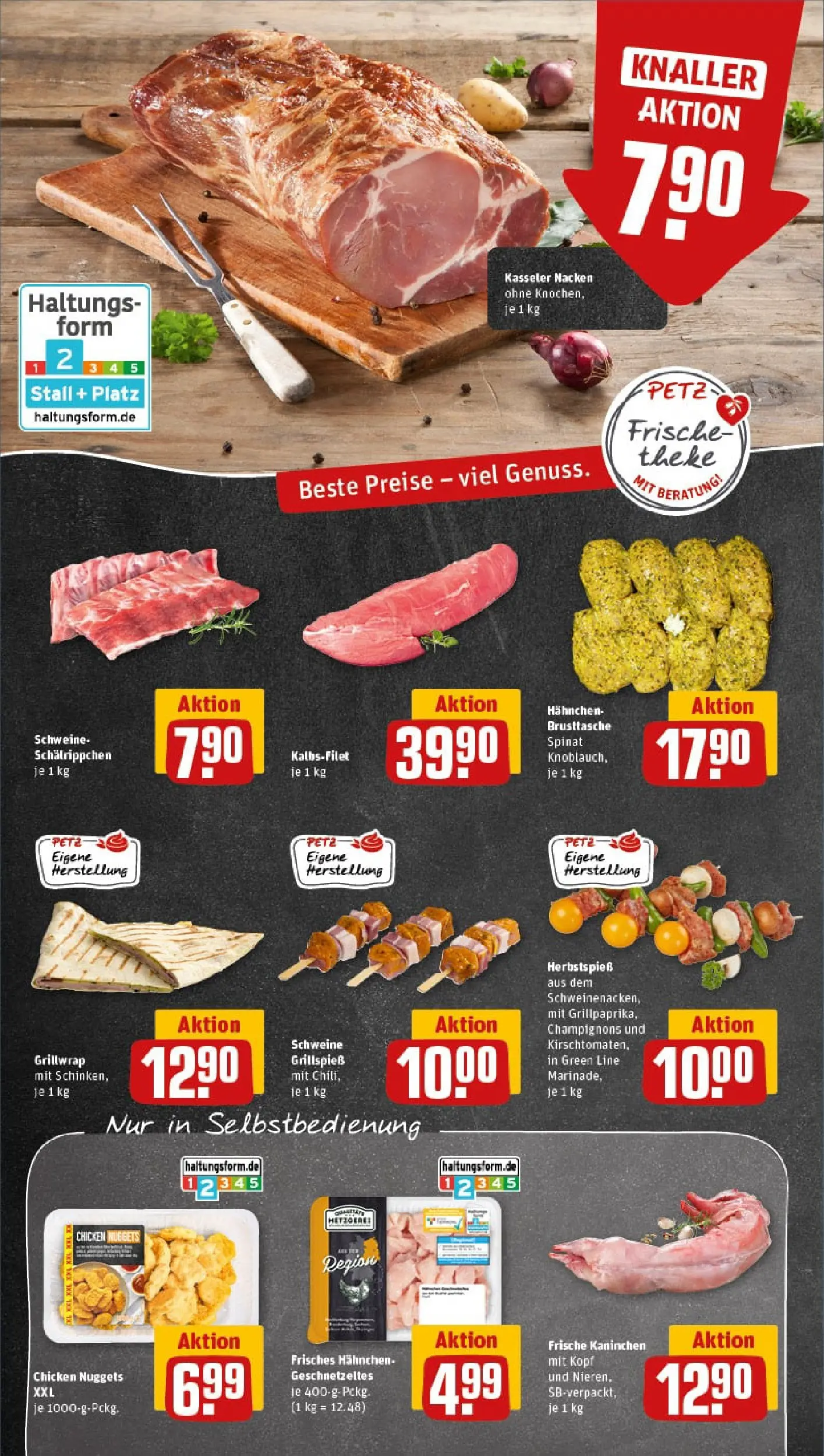 REWE Prospekt ab 02.11.2025 zum Blättern » Angebote | Seite: 10 | Produkte: Hahnchen, Theke, Kaninchen, Schinken