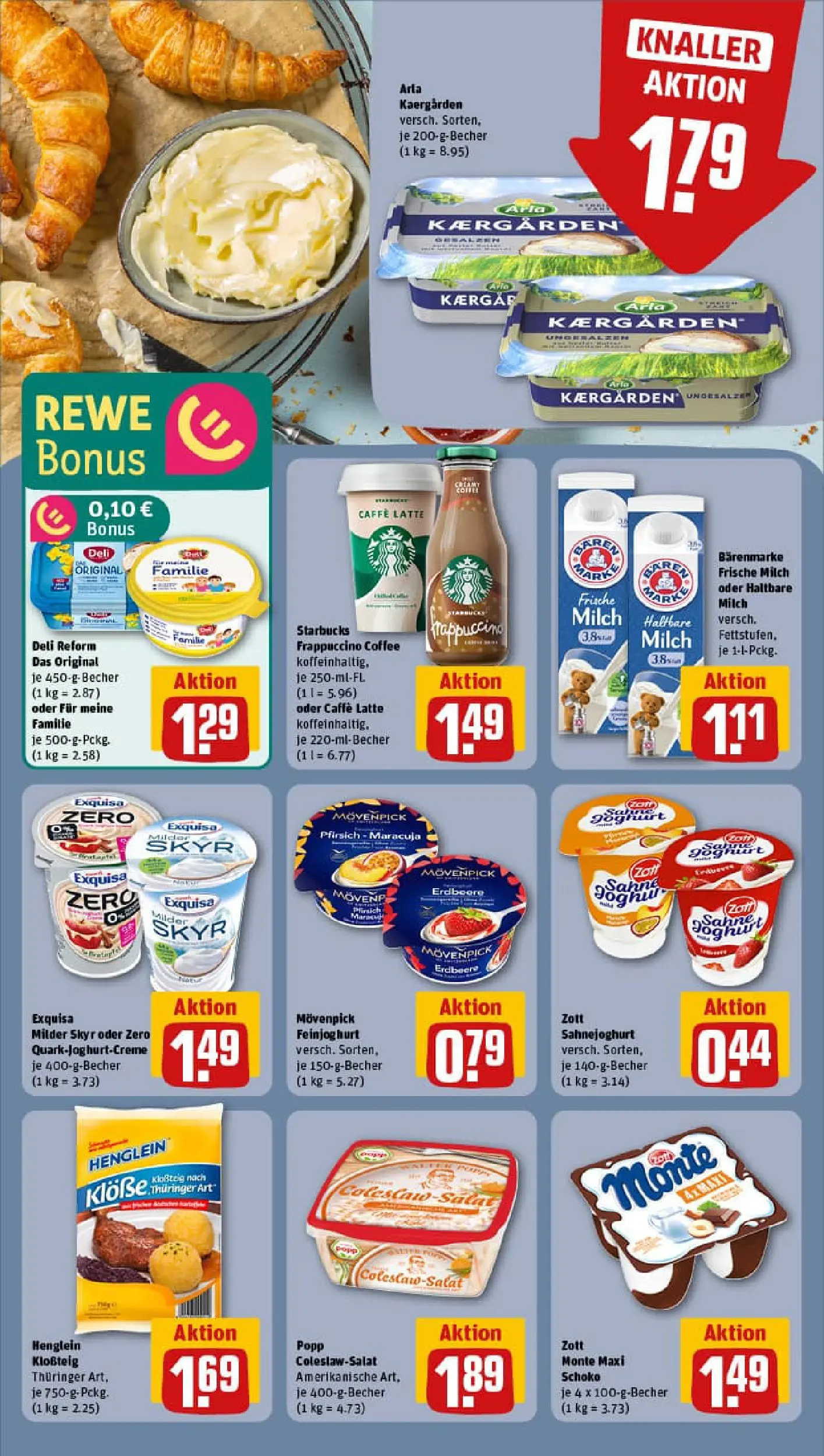 REWE Prospekt ab 02.11.2025 zum Blättern » Angebote | Seite: 15 | Produkte: Milch, Skyr, Exquisa, Deli reform