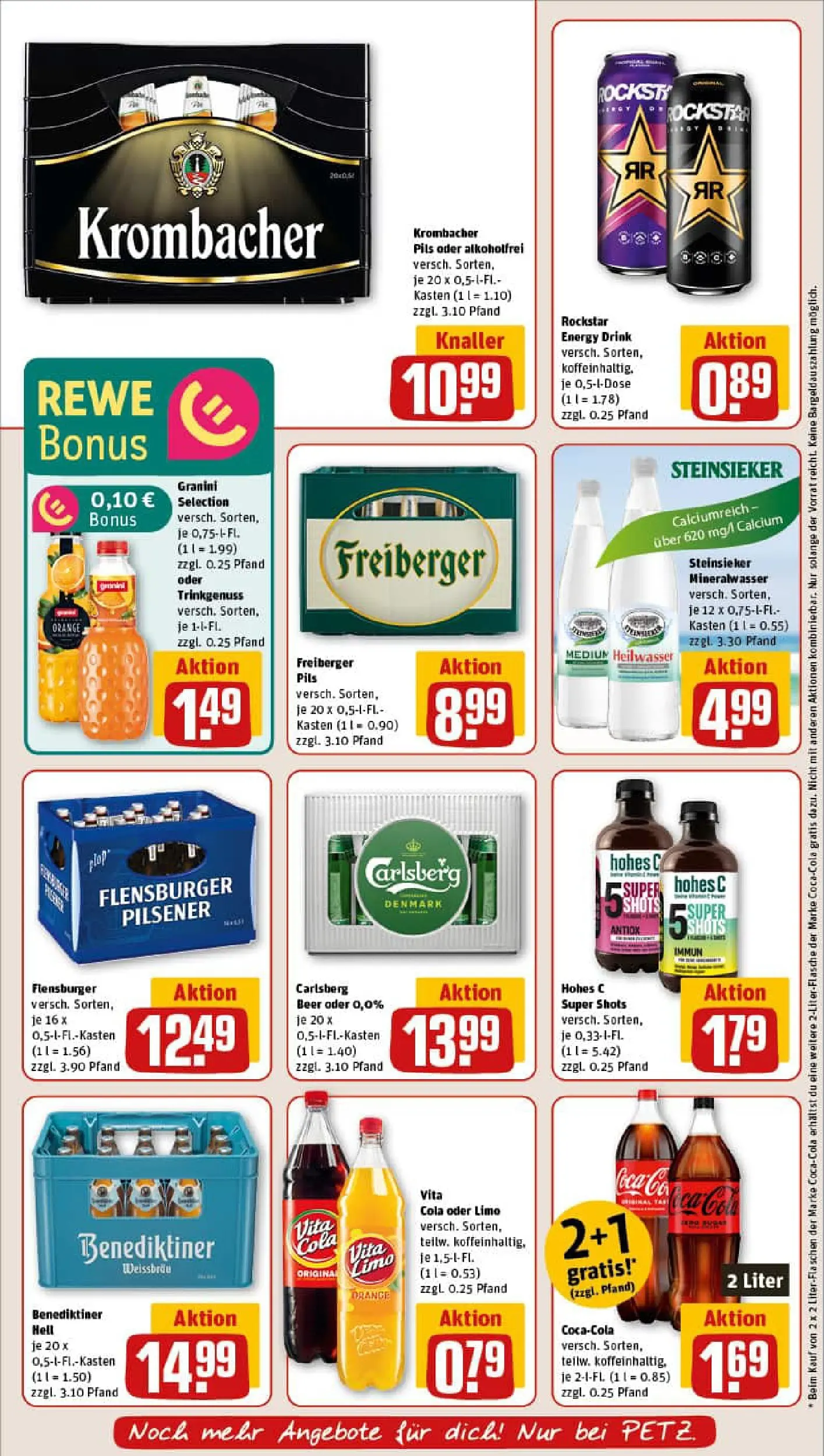 REWE Prospekt ab 02.11.2025 zum Blättern » Angebote | Seite: 18 | Produkte: Rockstar energy, Carlsberg, Rockstar, Krombacher