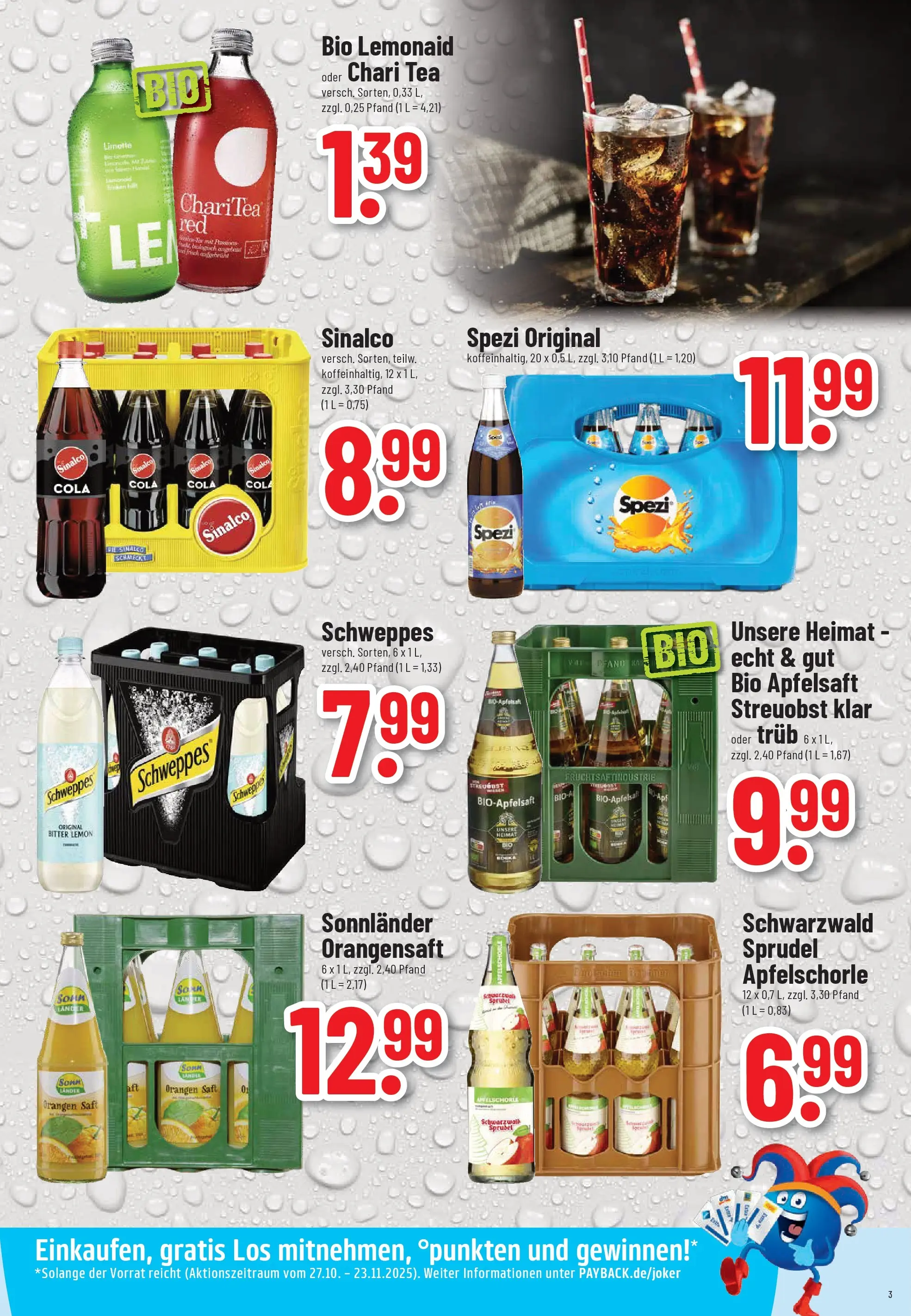 Trinkgut - trinkgut: Wochenangebote (ab 02.11.2025) » Angebote online | Seite: 3 | Produkte: Sinalco, Orangen, Schweppes, Saft