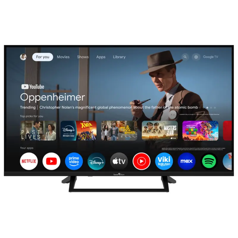 Телевизор SMARTTECH 40FG01V LED SMART TV, GOOGLE TV, 40.0 ", 101.0 см