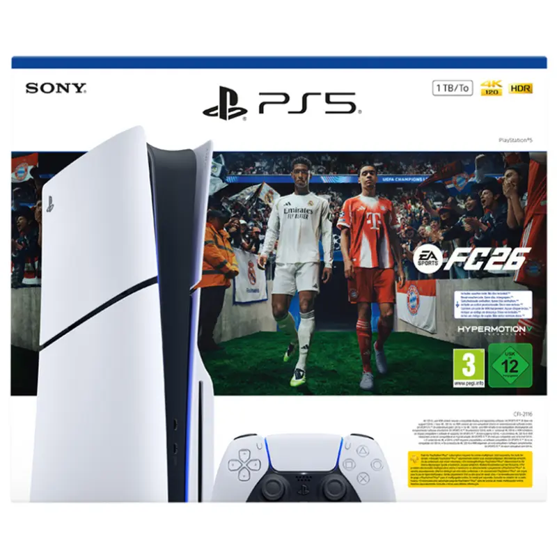 Конзола PLAYSTATION 5 (SLIM) + EA SPORTS FC26 PS5