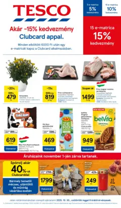 Tesco - Tesco újság érvényessége 2025.11.05-ig - amely érvényes a következő dátumtól: 31.10.2025