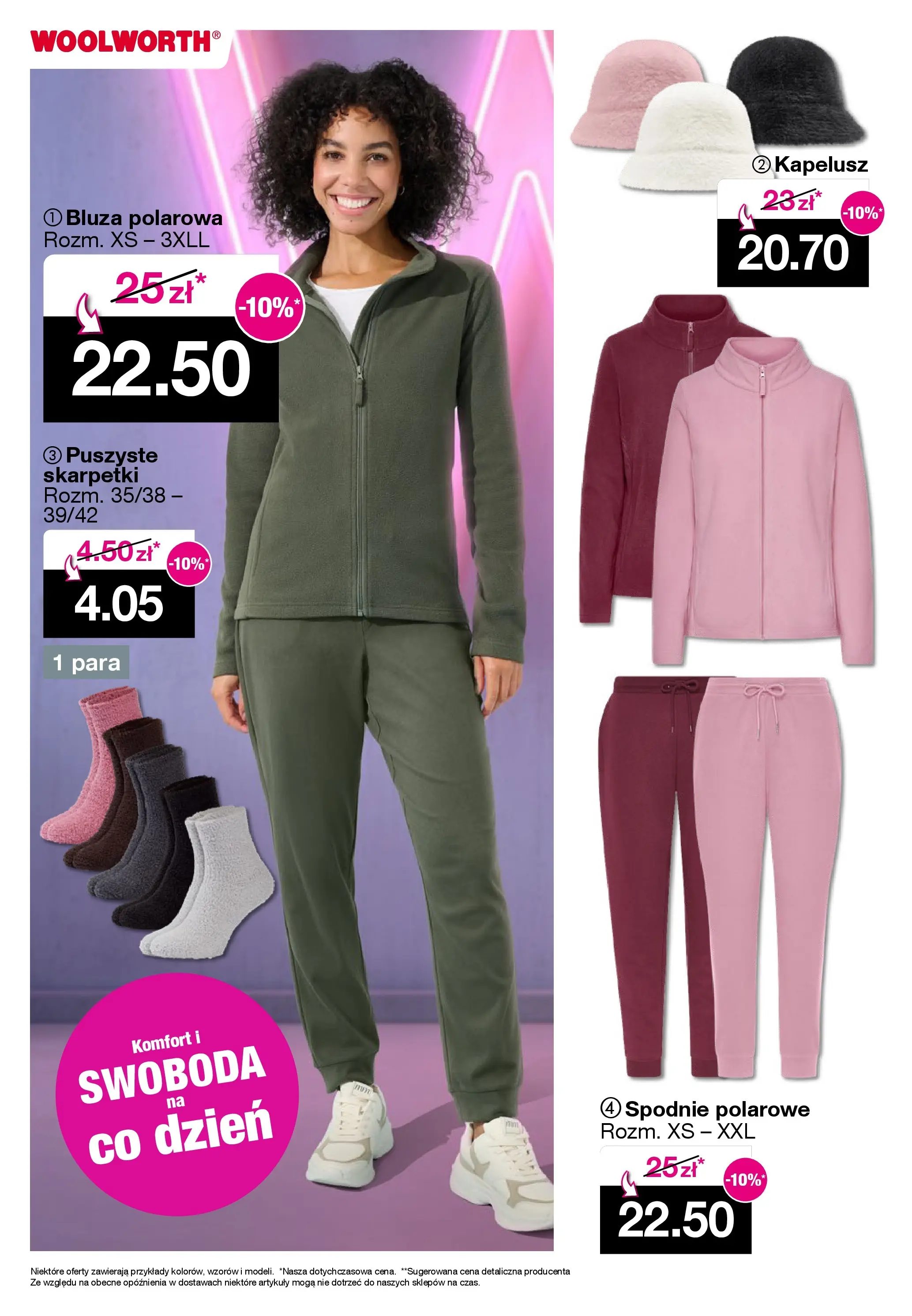 Woolworth - Woolworth: Cotygodniowe oferty od (30.10.2025 - 10.11.2025) | Strona: 4 | Produkty: Spodnie, Kapelusz, Skarpetki