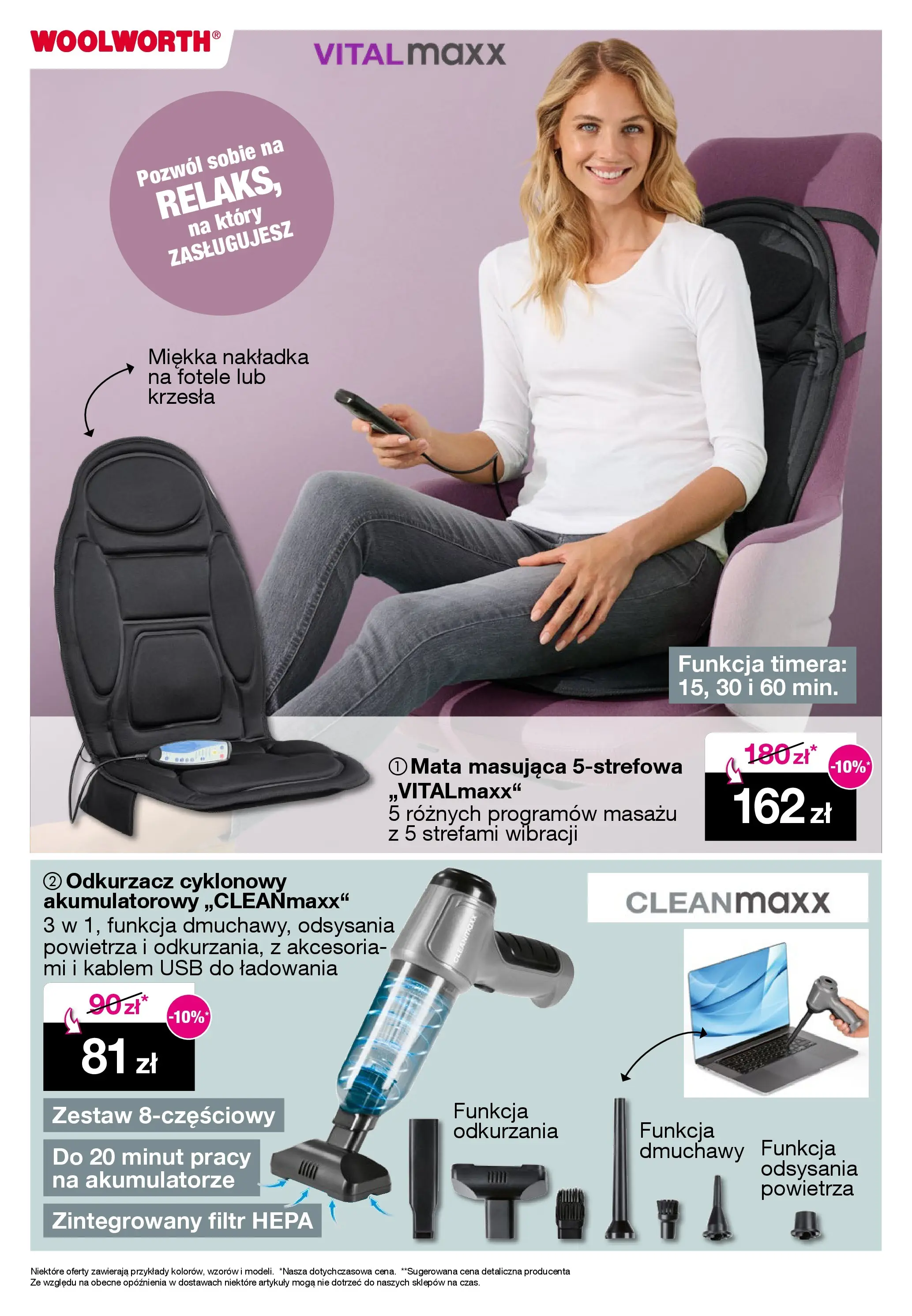 Woolworth - Woolworth: Cotygodniowe oferty od (30.10.2025 - 10.11.2025) | Strona: 12 | Produkty: USB, Odkurzacz