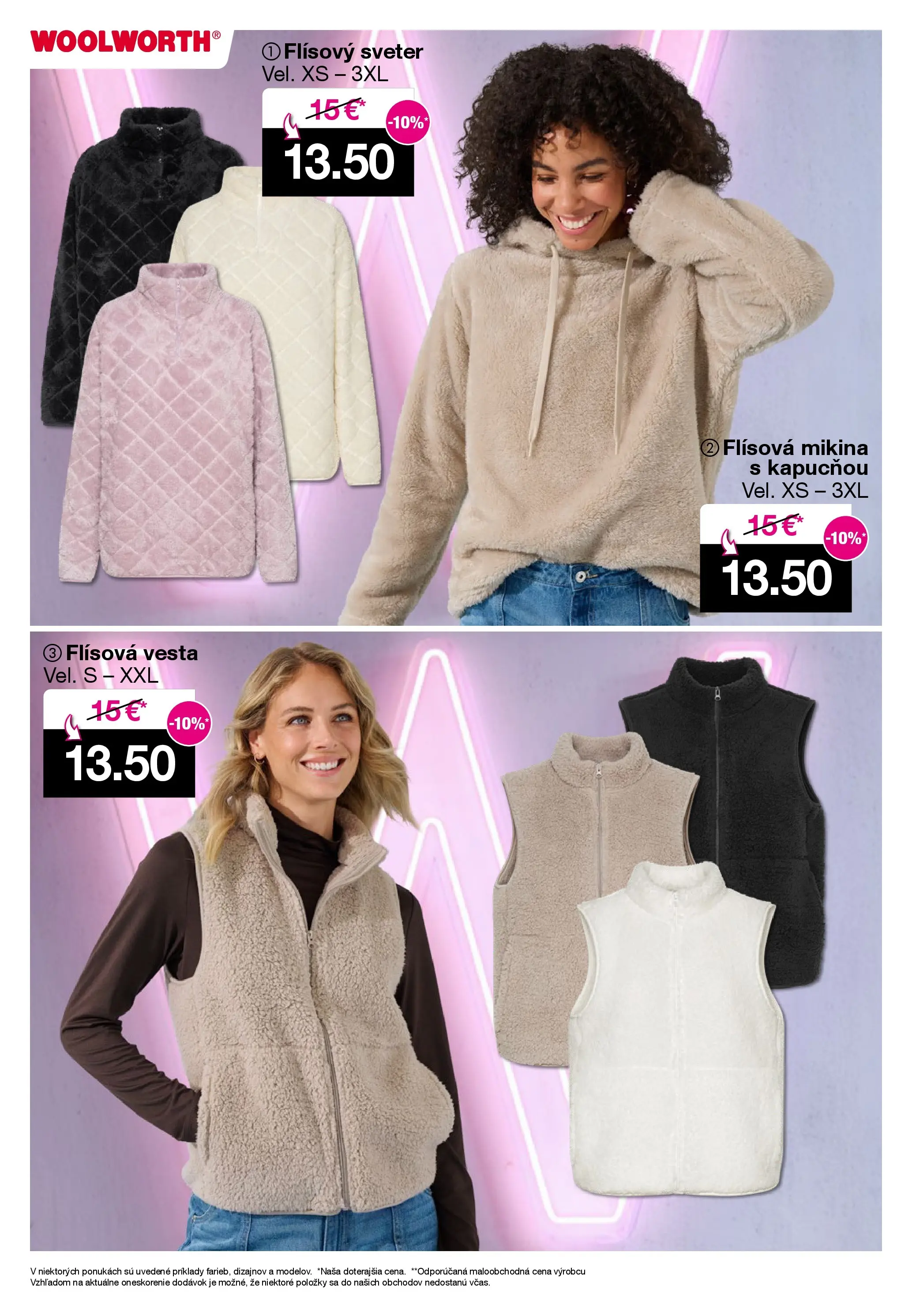 Woolworth leták od 31.10.2025 » aktuálna akcia | Strana: 3 | Produkty: Sveter, Mikina, Vesta