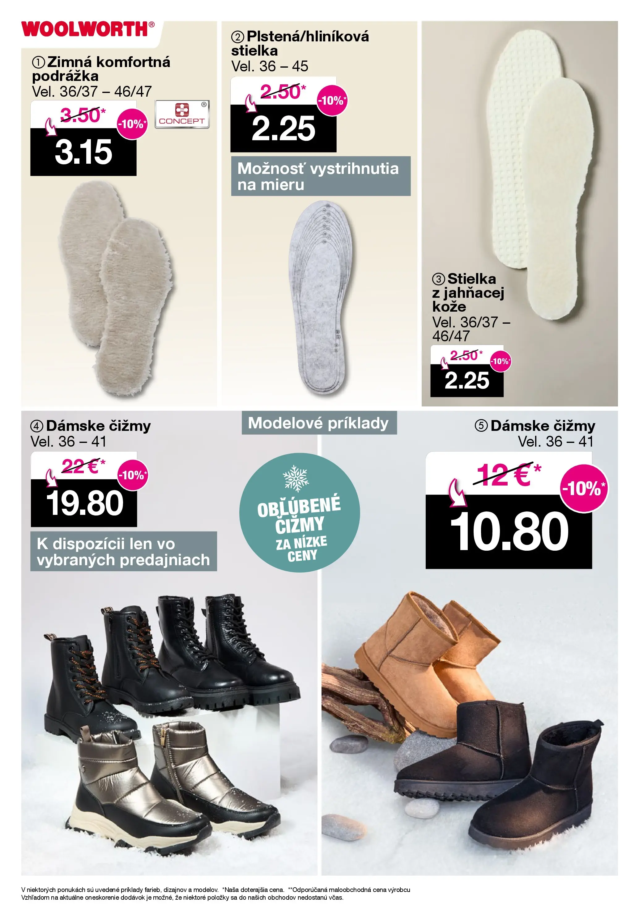 Woolworth leták od 31.10.2025 » aktuálna akcia | Strana: 6 | Produkty: Čižmy, Dámske čižmy
